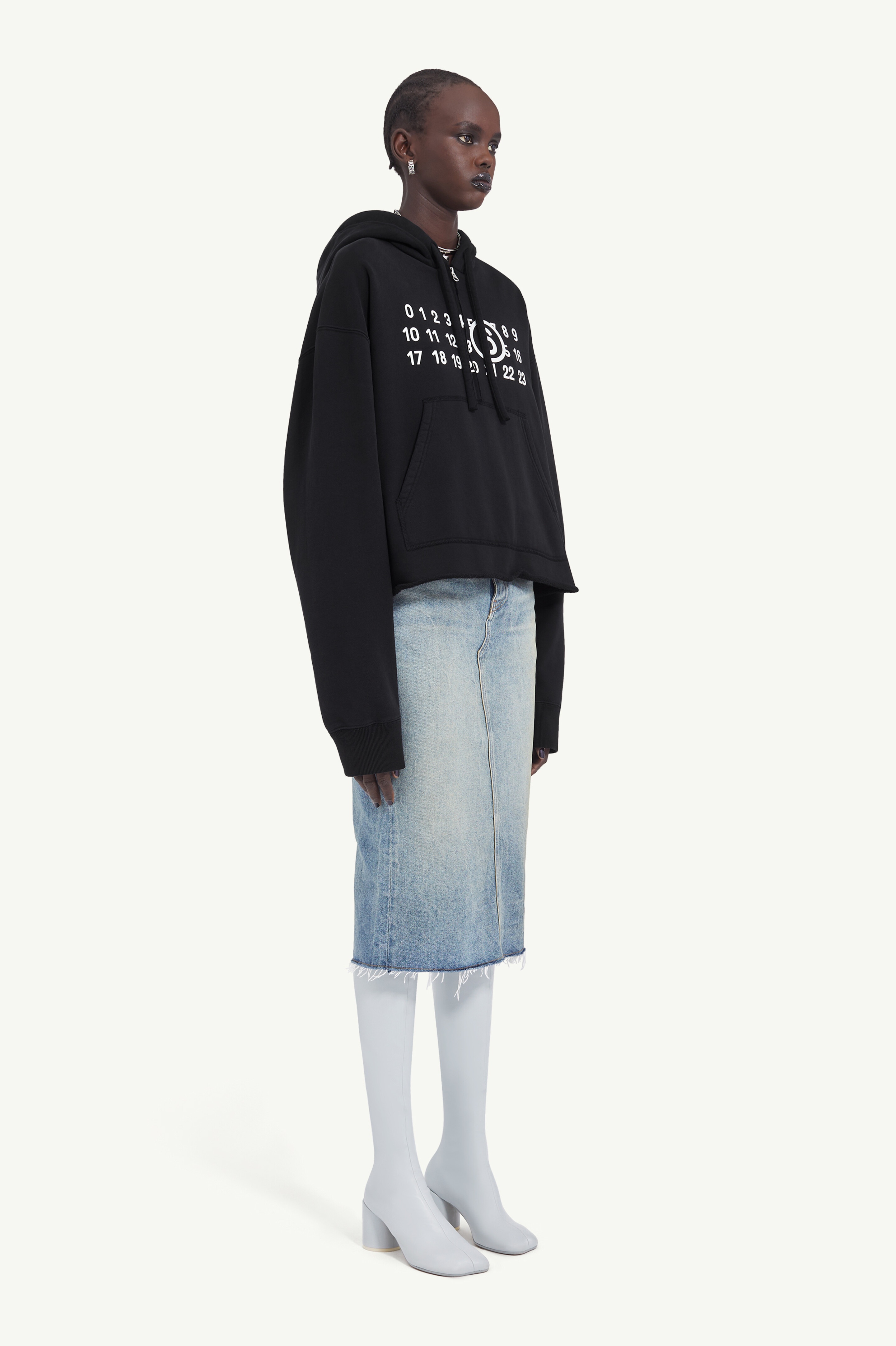 MM6 MAISON MARGIELA Logo cotton blend hoodie