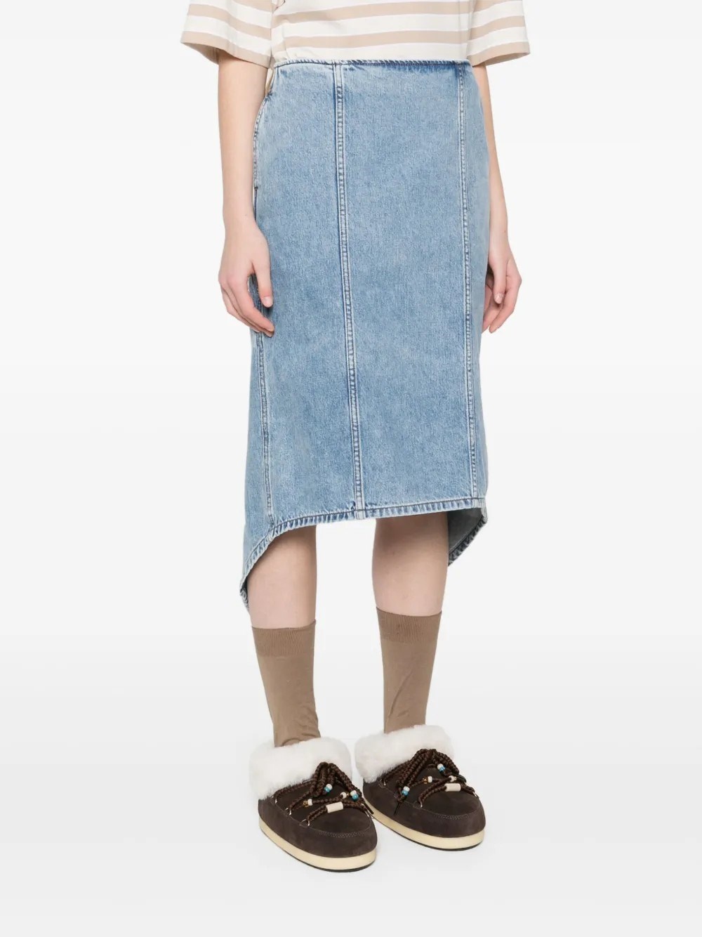 LAYERED MIDI SKIRT - 4