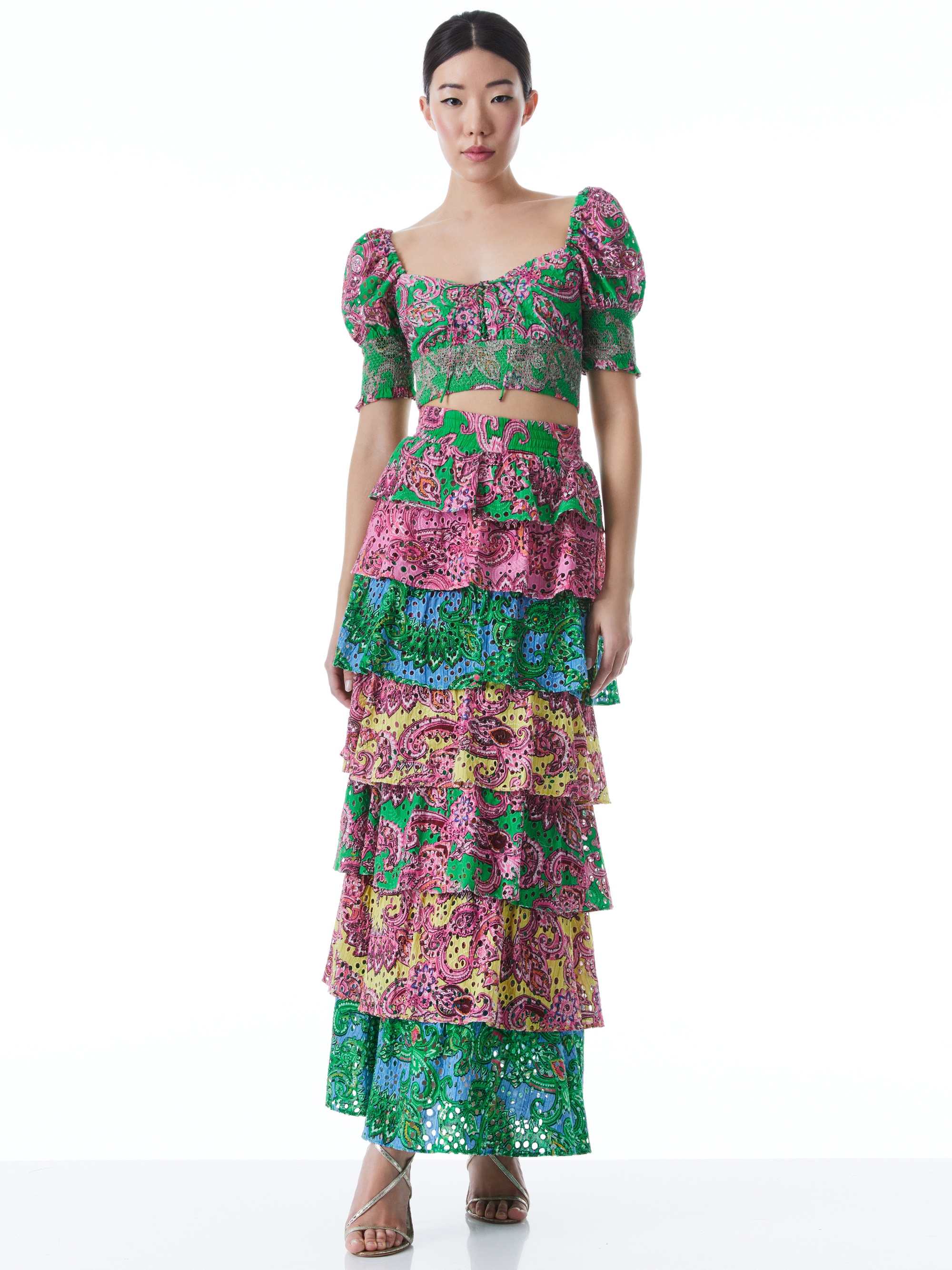 JIA TIERED RUFFLE SKIRT - 4