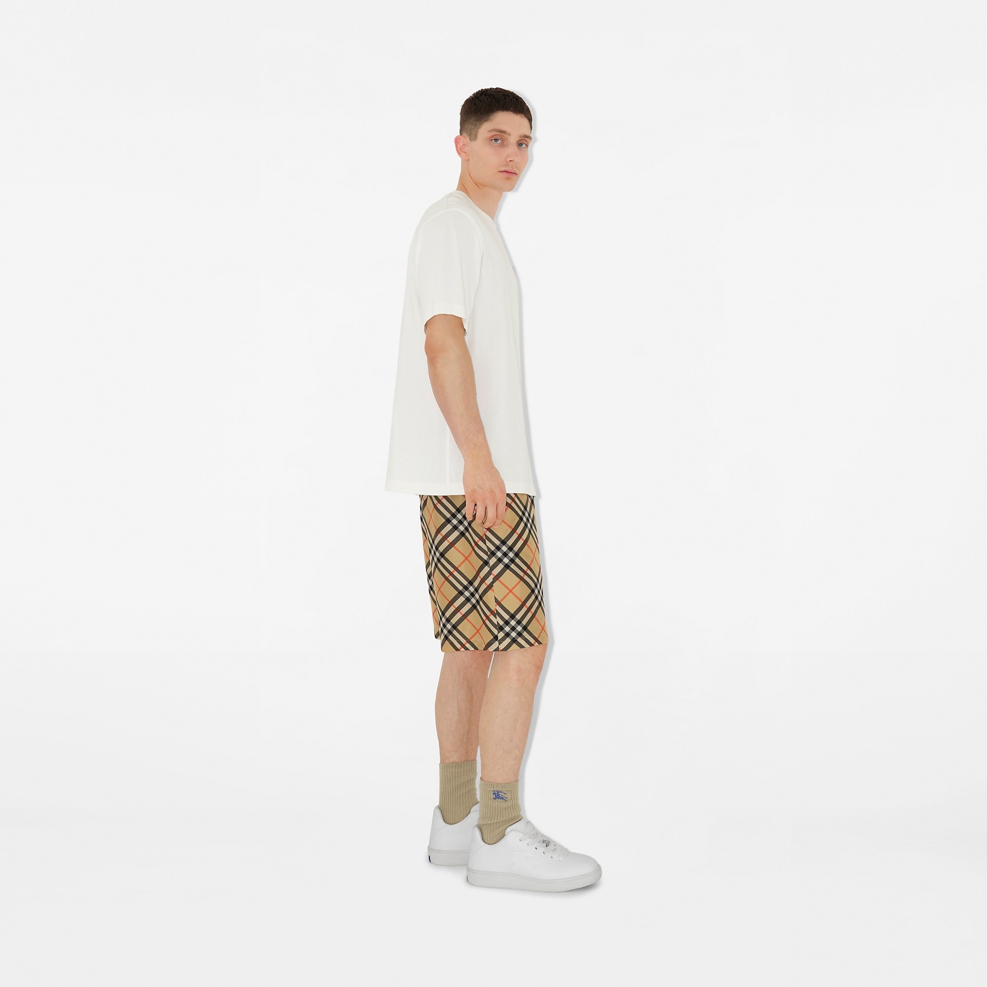 Check Silk Shorts - 3