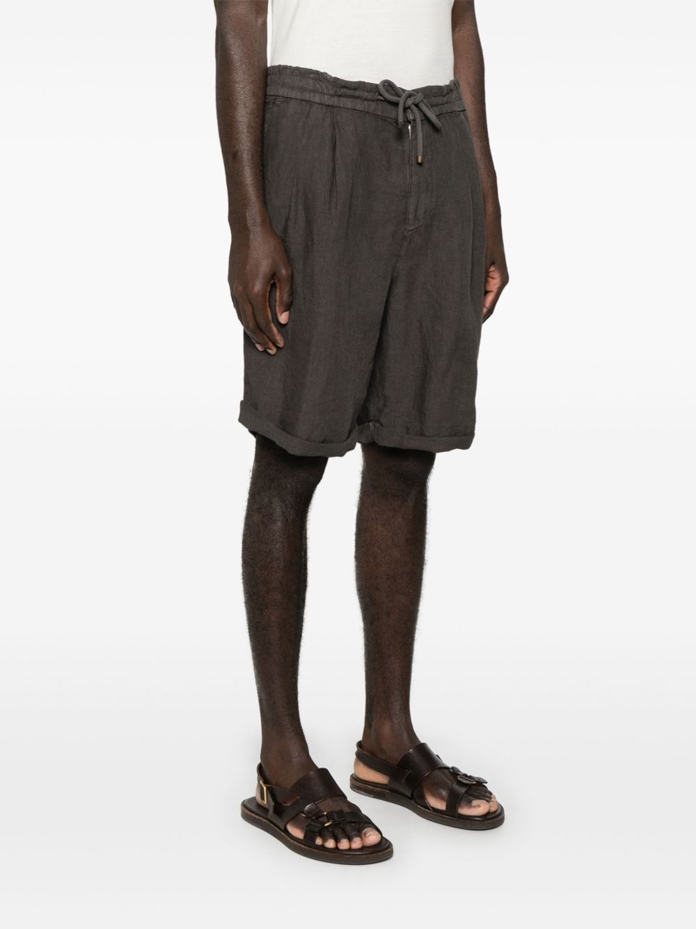 linen shorts - 3