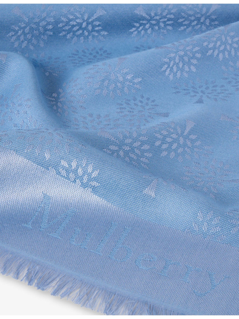 Mulberry Mulberry Tree Square Cotton-Silk Blend Scarf outlook