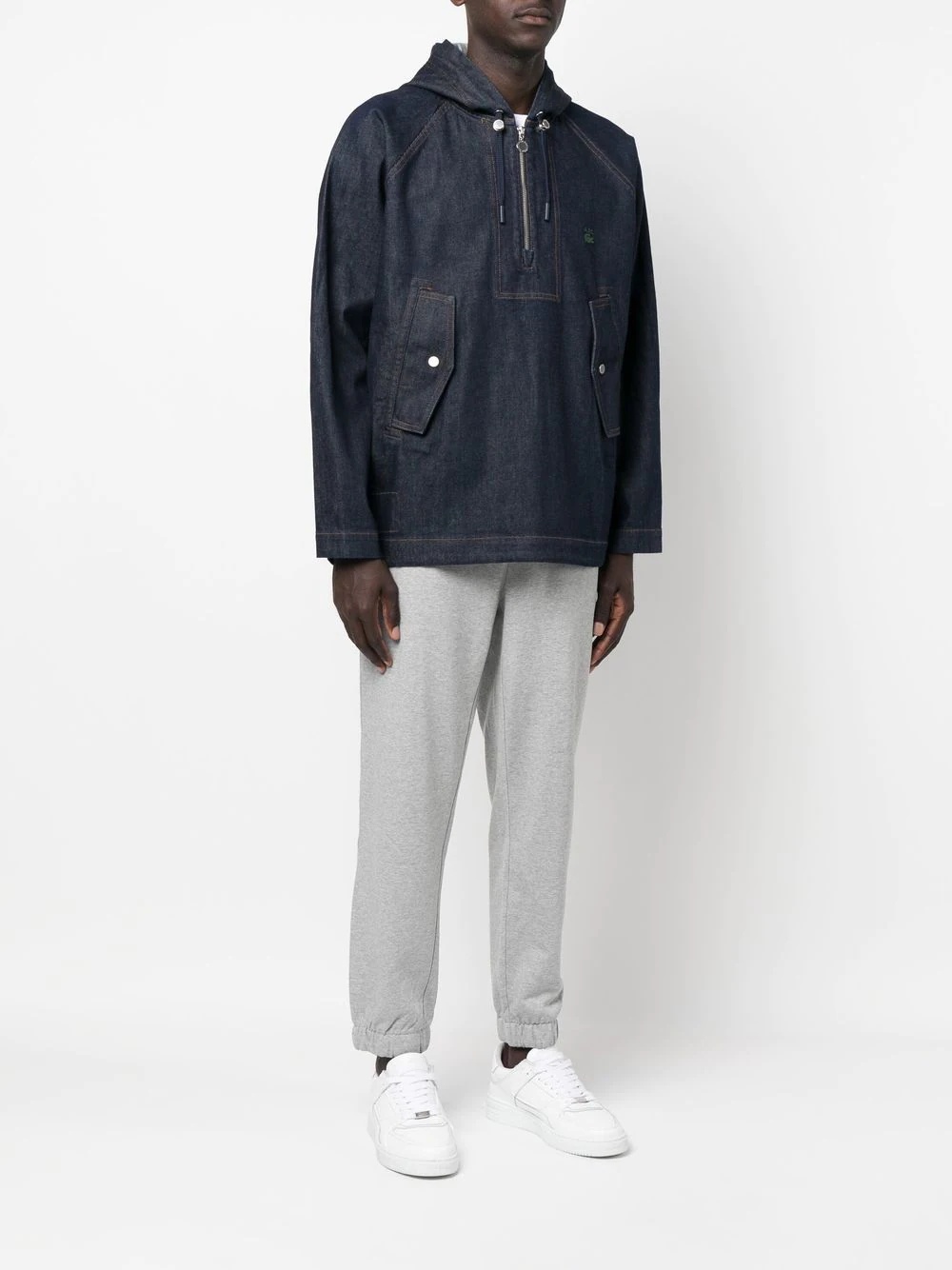 x A.P.C. hooded denim jacket - 4