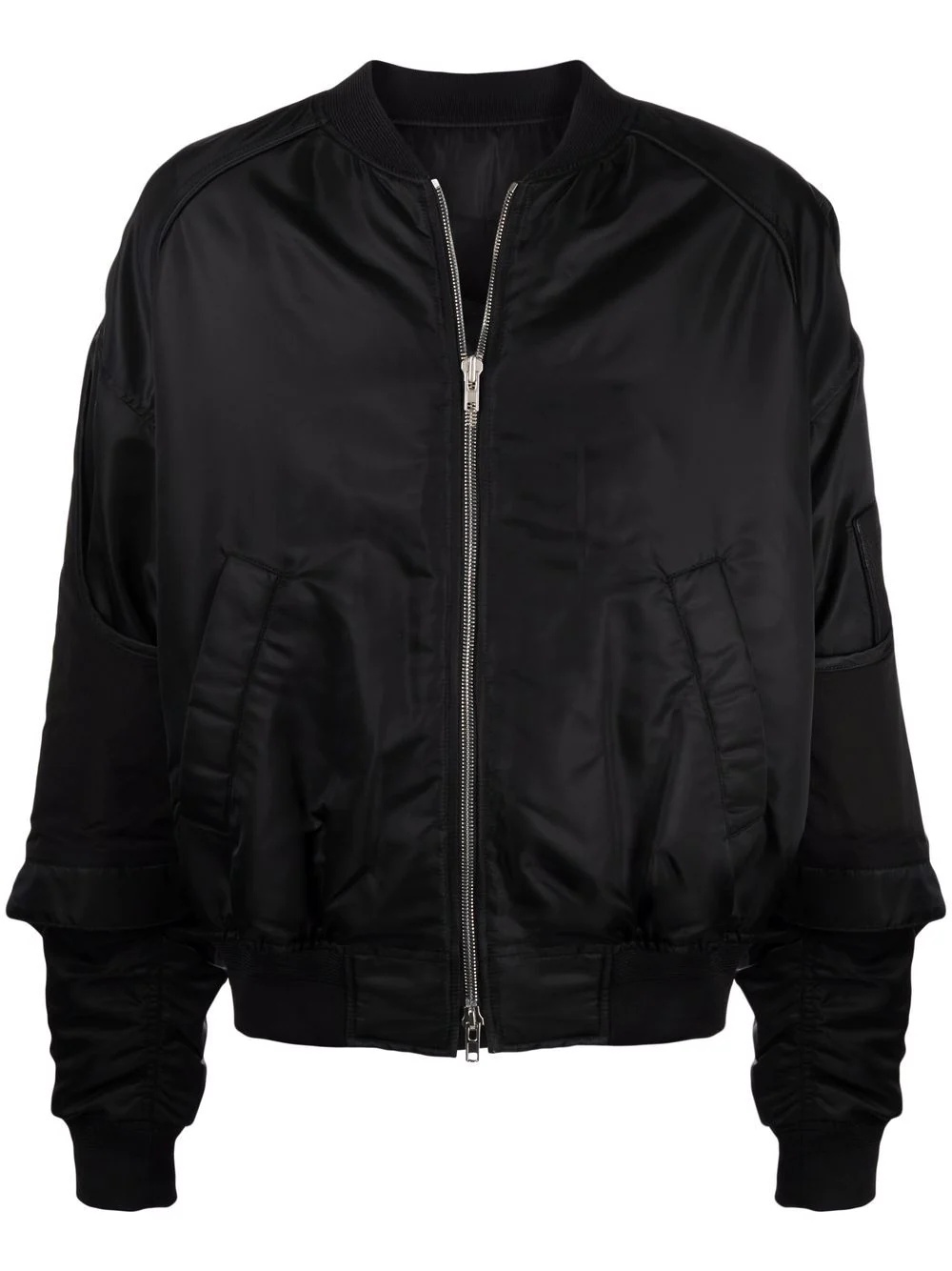 multiple front pockets bomber jacket - 1