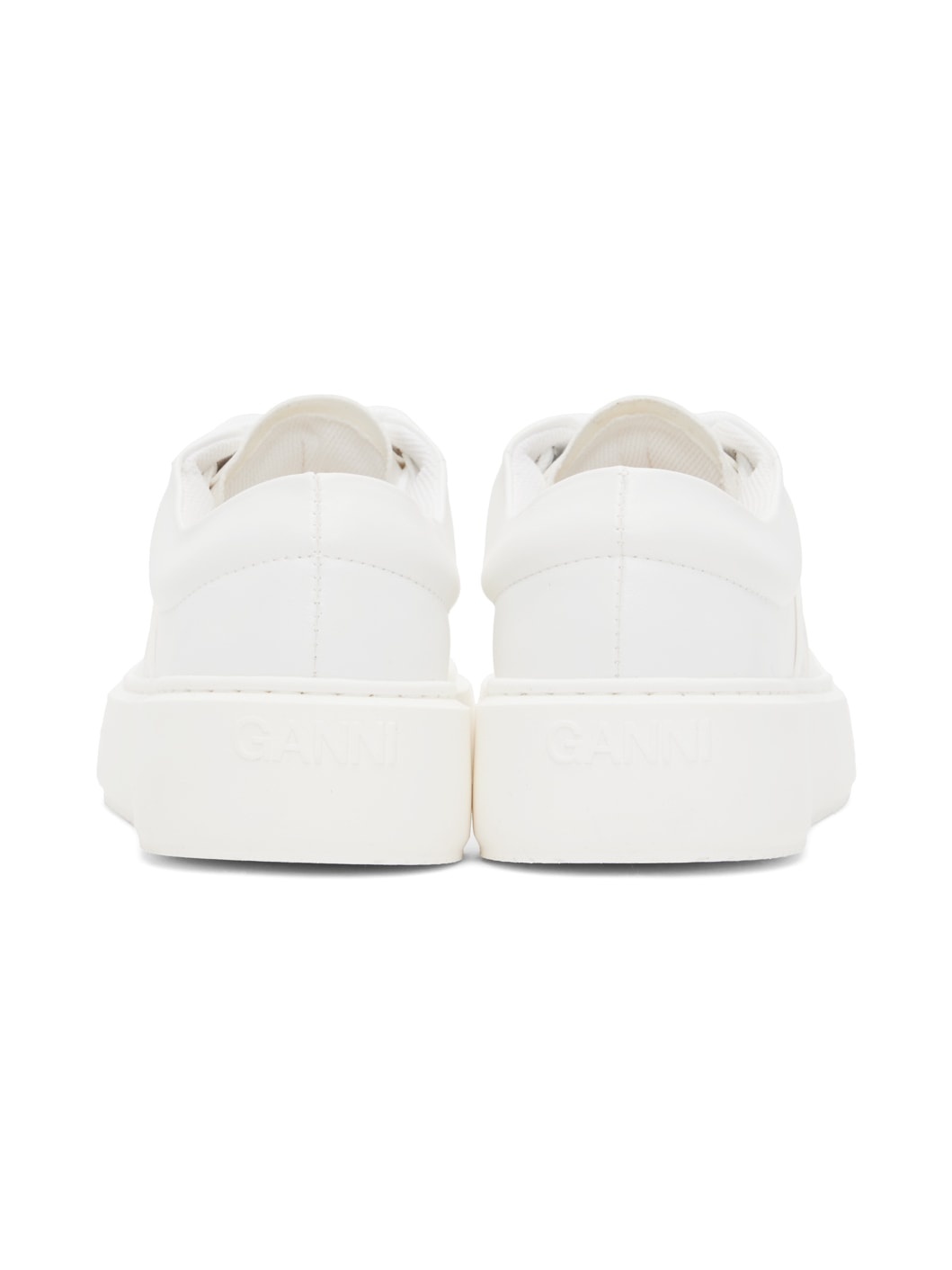 White Sporty Mix Cupsole Sneakers - 2