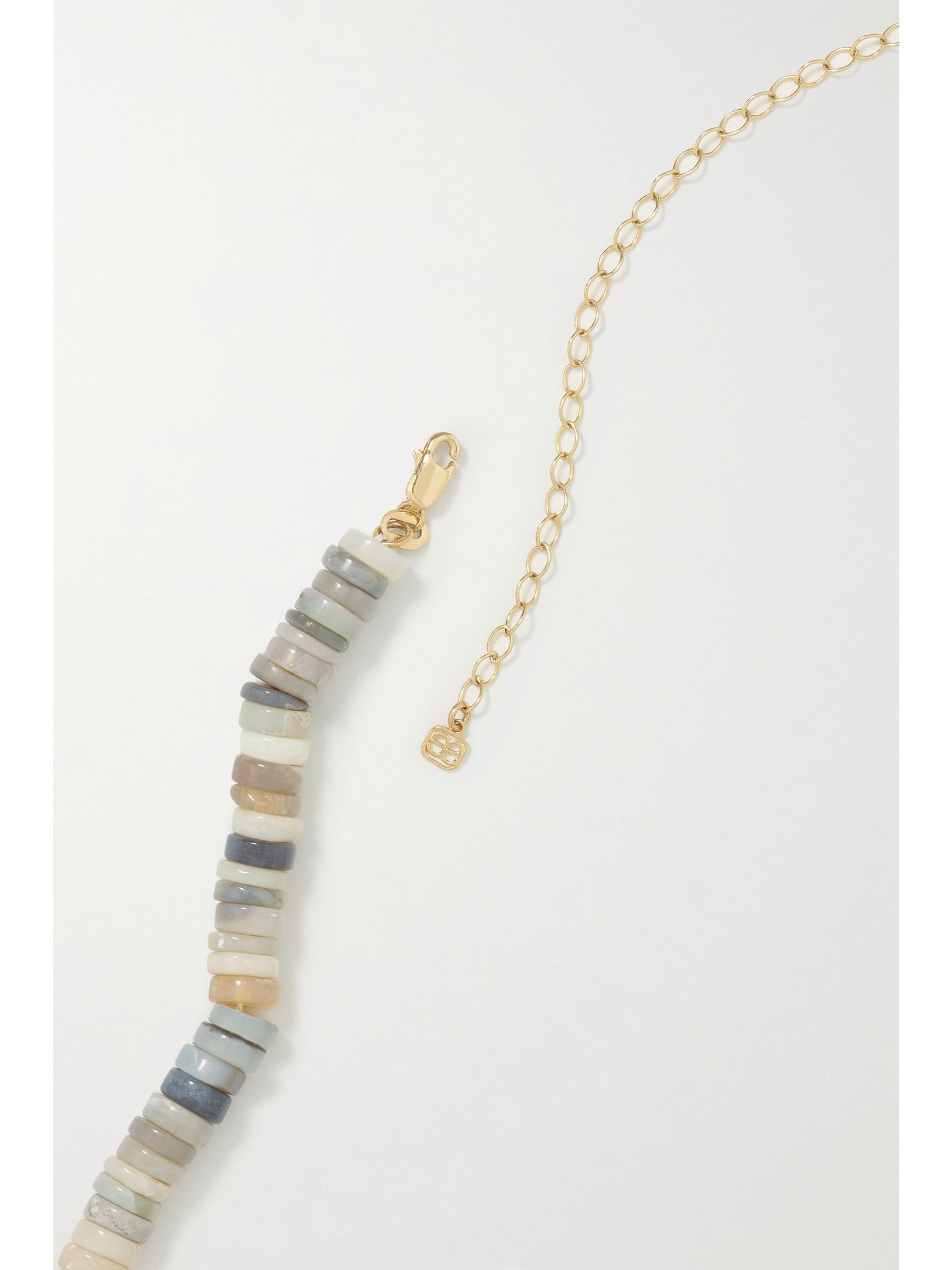 14-karat gold, opal and diamond necklace Green - 3