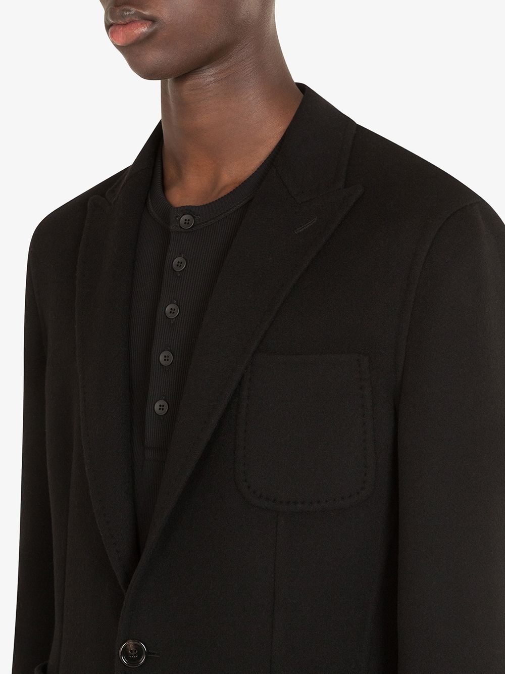 peak-lapel blazer jacket - 5