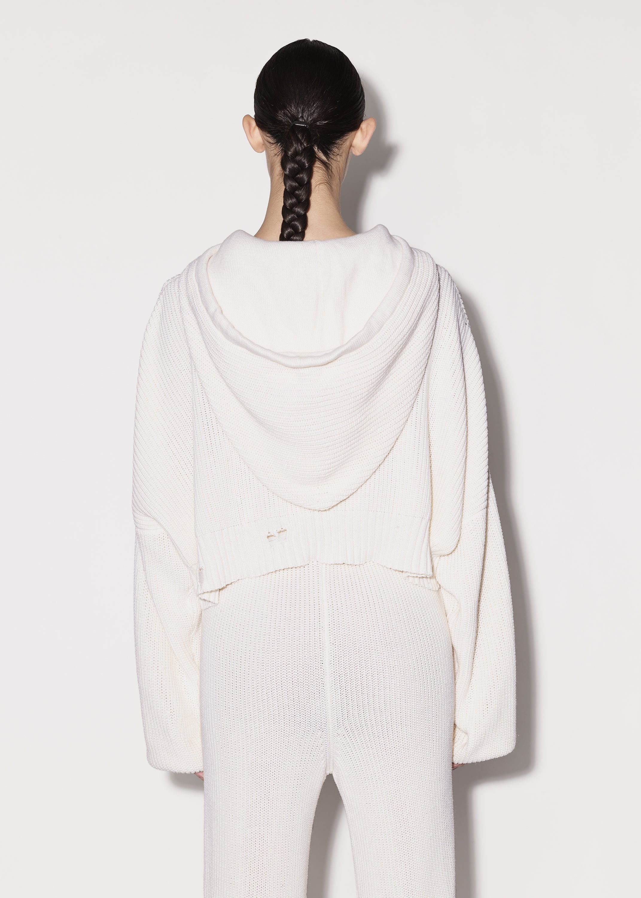 OVERSIZED RIB HOODIE - 5