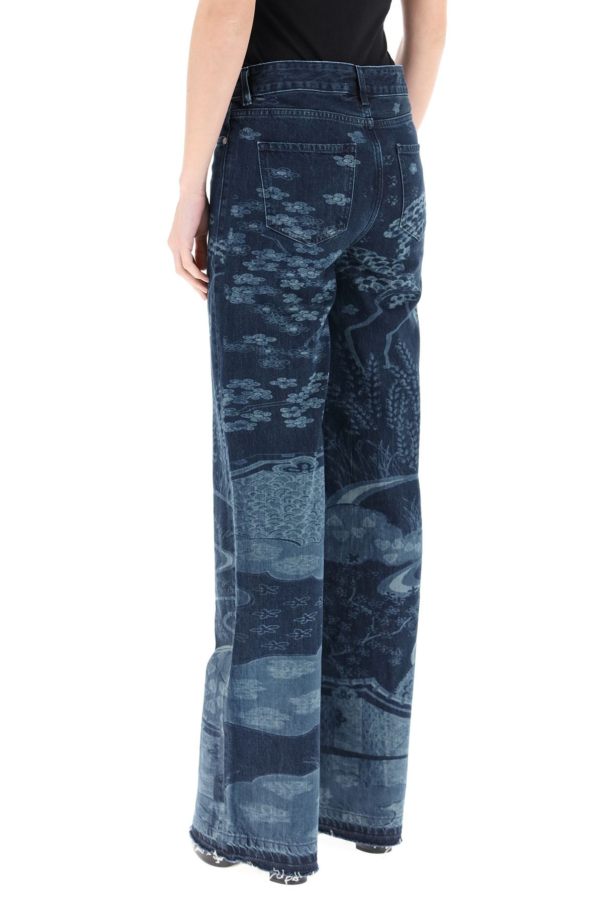 ALL-OVER PRINTED JEANS - 4