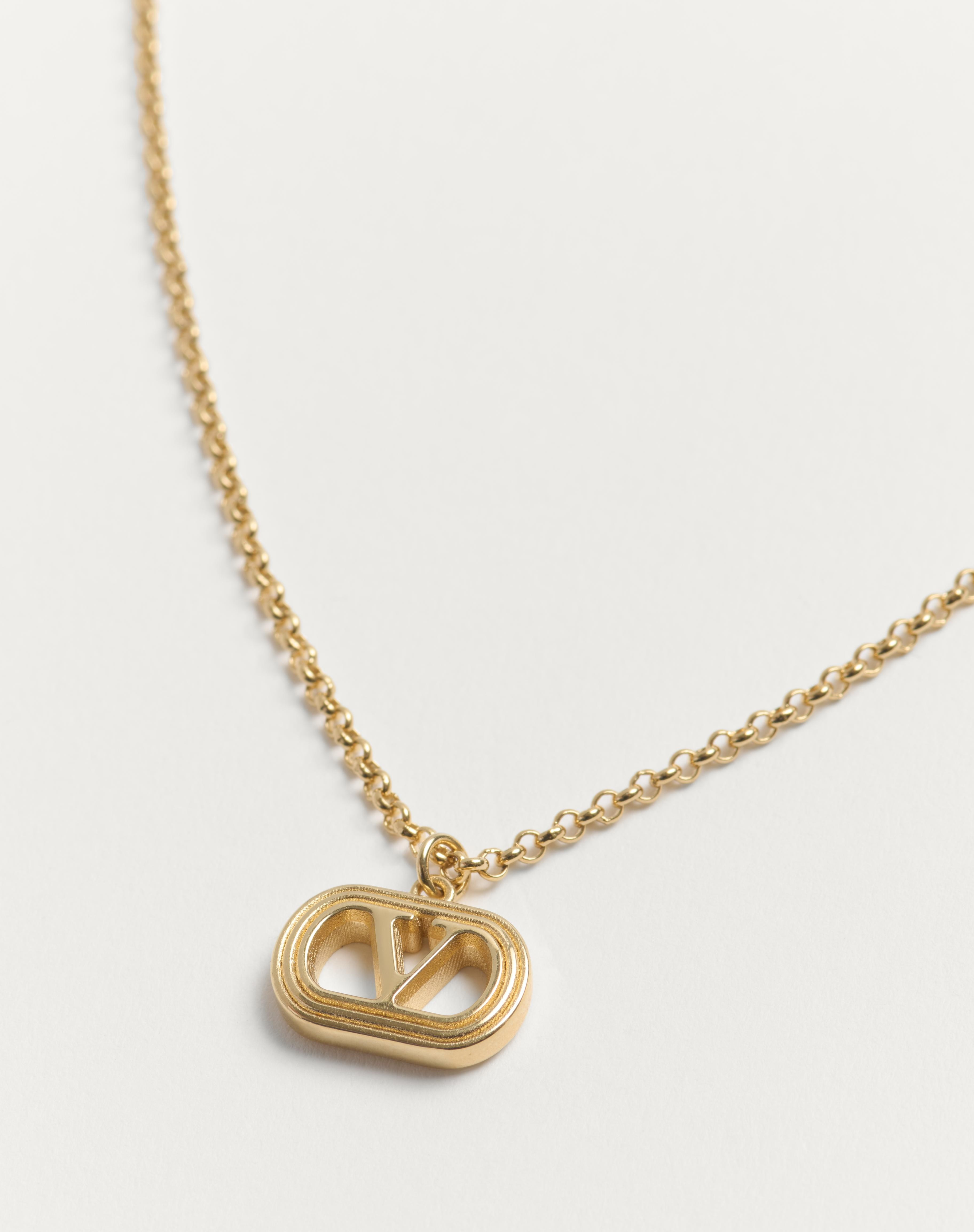 OVAL METAL NECKLACE - 2