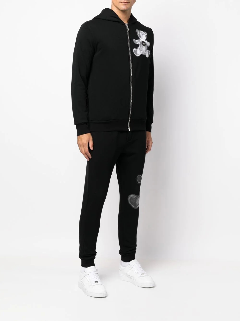 teddy-print hooded tracksuit - 4