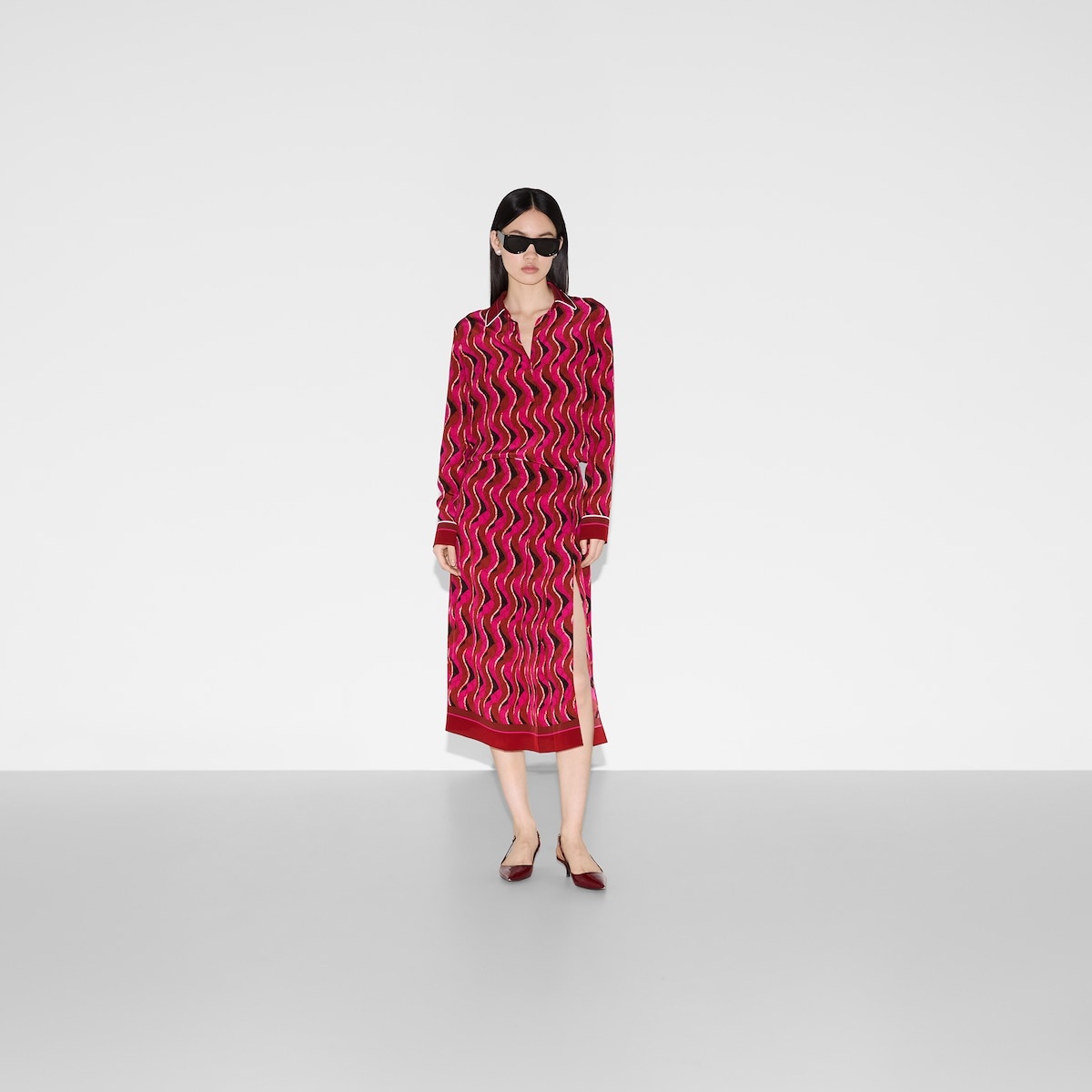 Printed silk shirt - 2