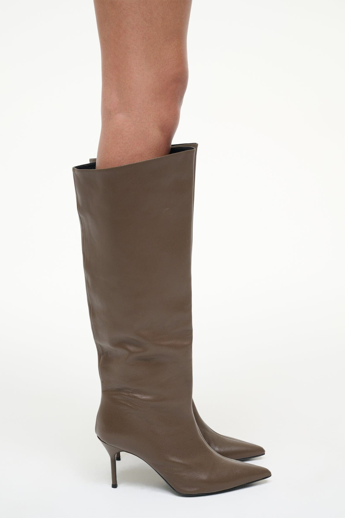 STAUD SEBASTIAN HIGH HEEL BOOT TRUFFLE - 8