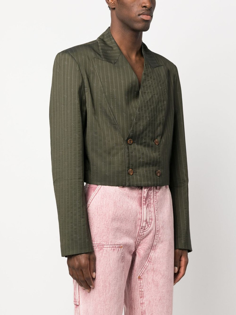 pinstripe cropped blazer 4