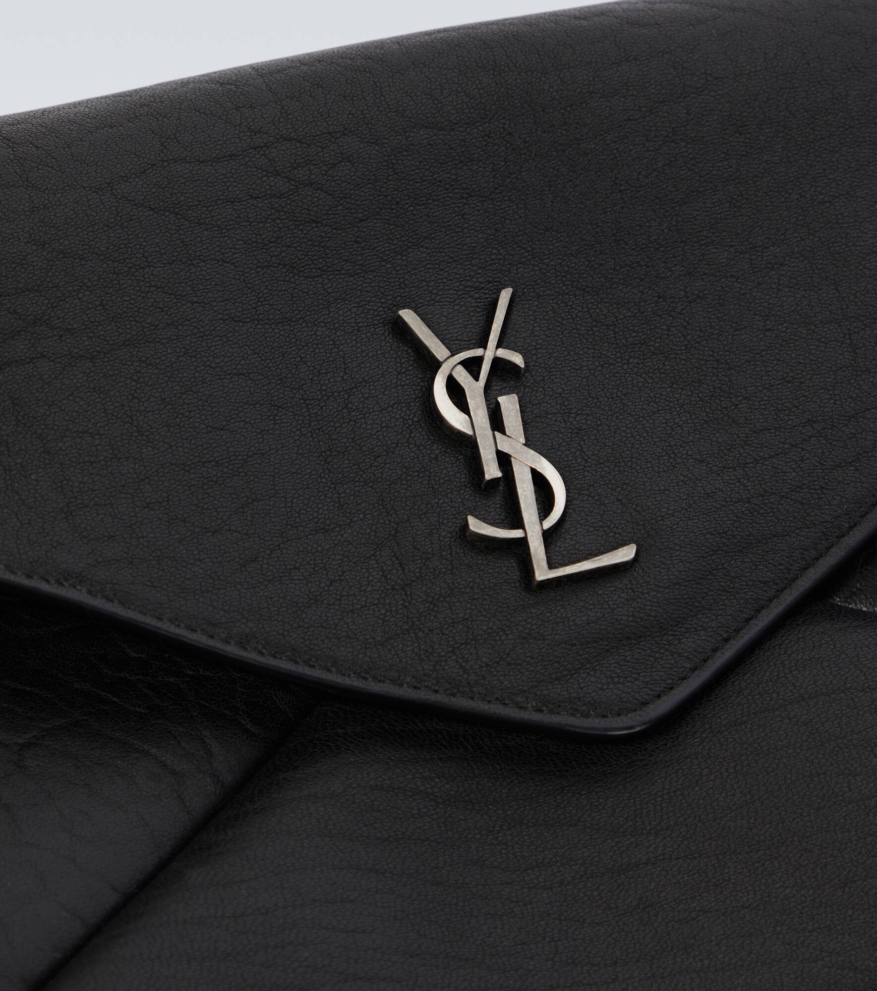 Monogram leather pouch - 6