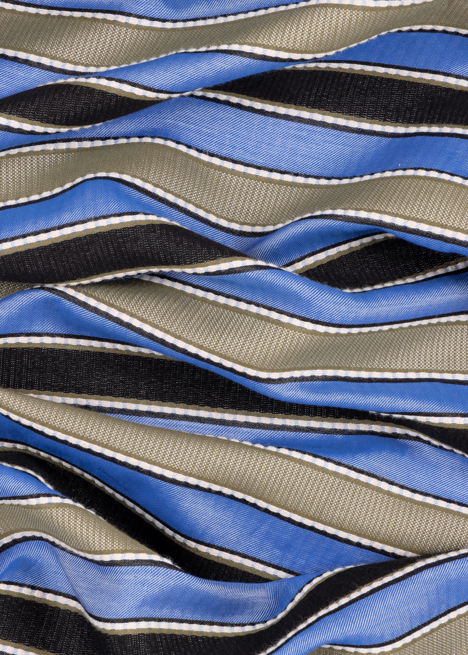 Stripe Silk Blend Scarf - 4