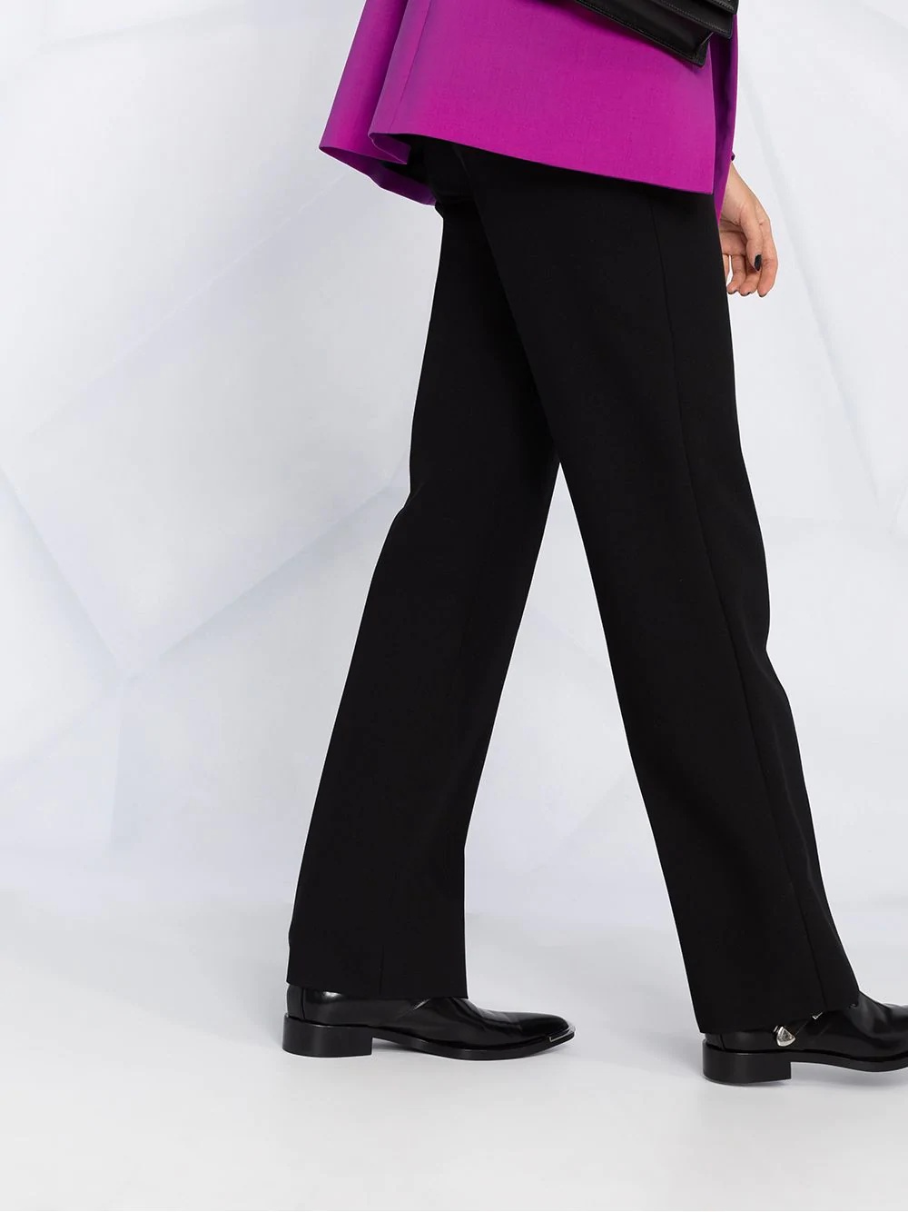 high waist straight trousers - 3