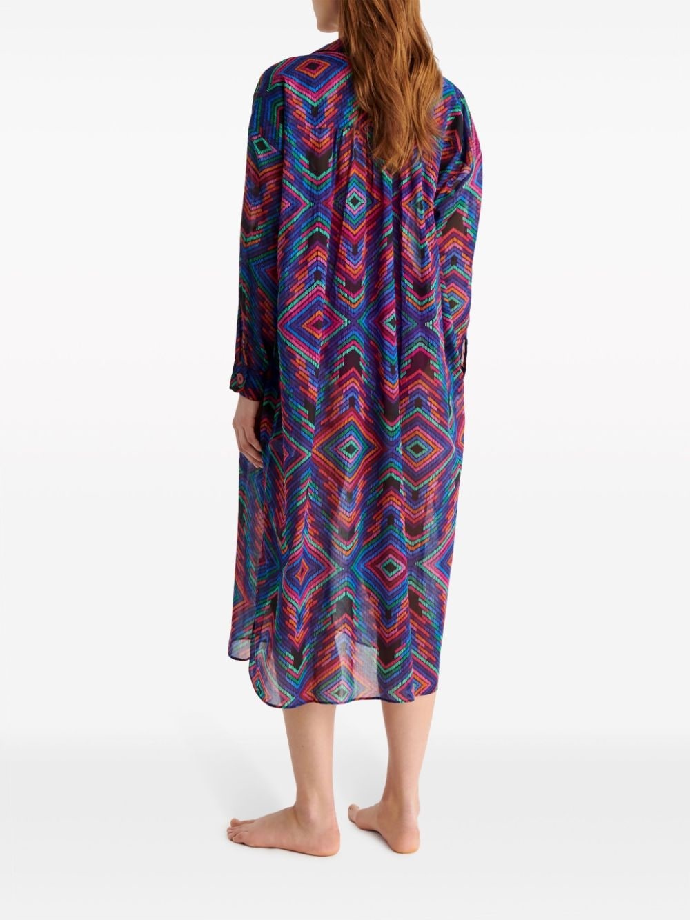 Dj geometric-print shirtdress - 5