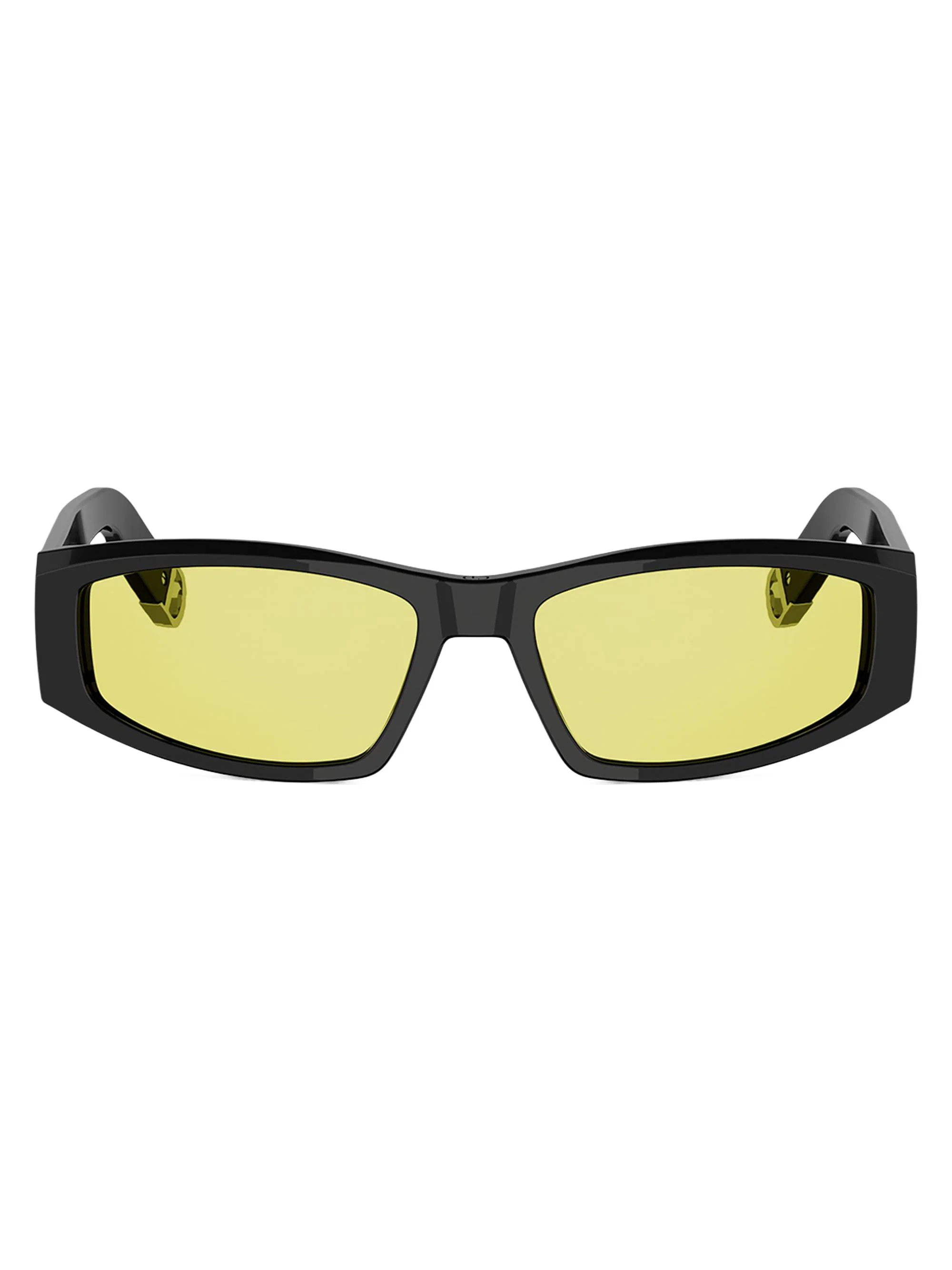 Men's DiorSymbol S1I 59MM Geometric Sunglasses - Black Brown - 1