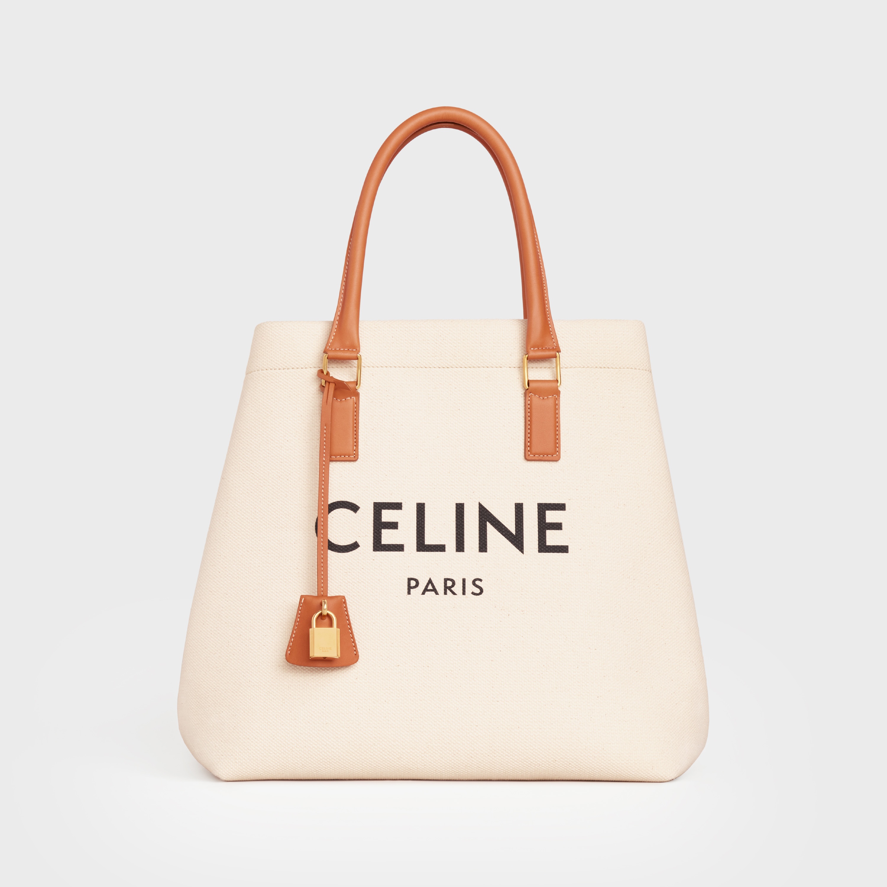 HORIZONTAL CABAS CELINE IN CANVAS WITH CELINE PRINT AND CALFSKIN - 1