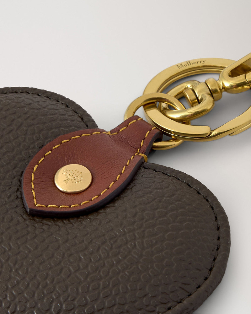 Mulberry Heart Keyring Scotchgrain outlook