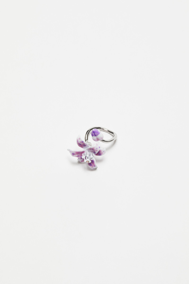 Flower ring - Silver/light purple 1