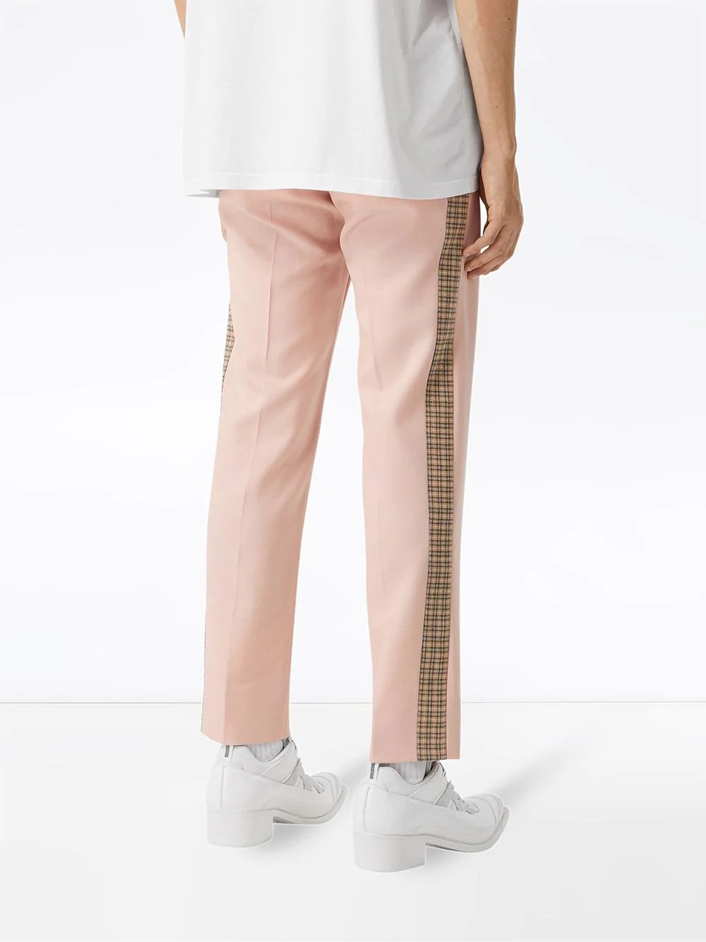 check side stripe tailored trousers - 4