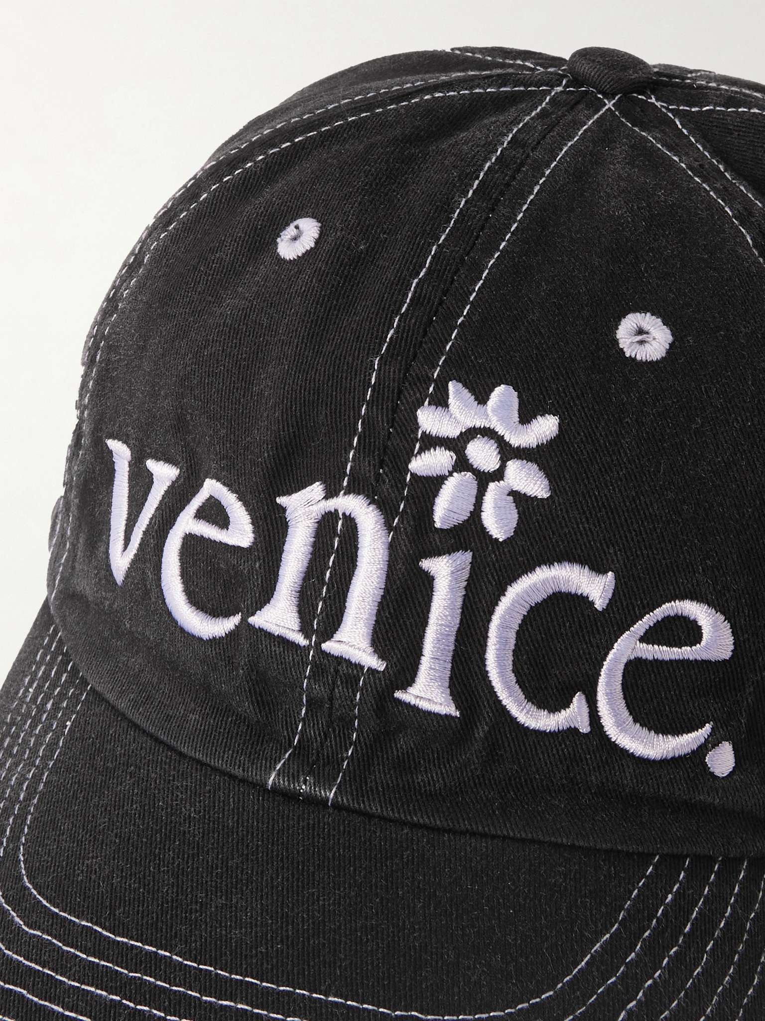 Venice Embroidered Cotton-Twill Baseball Cap - 4
