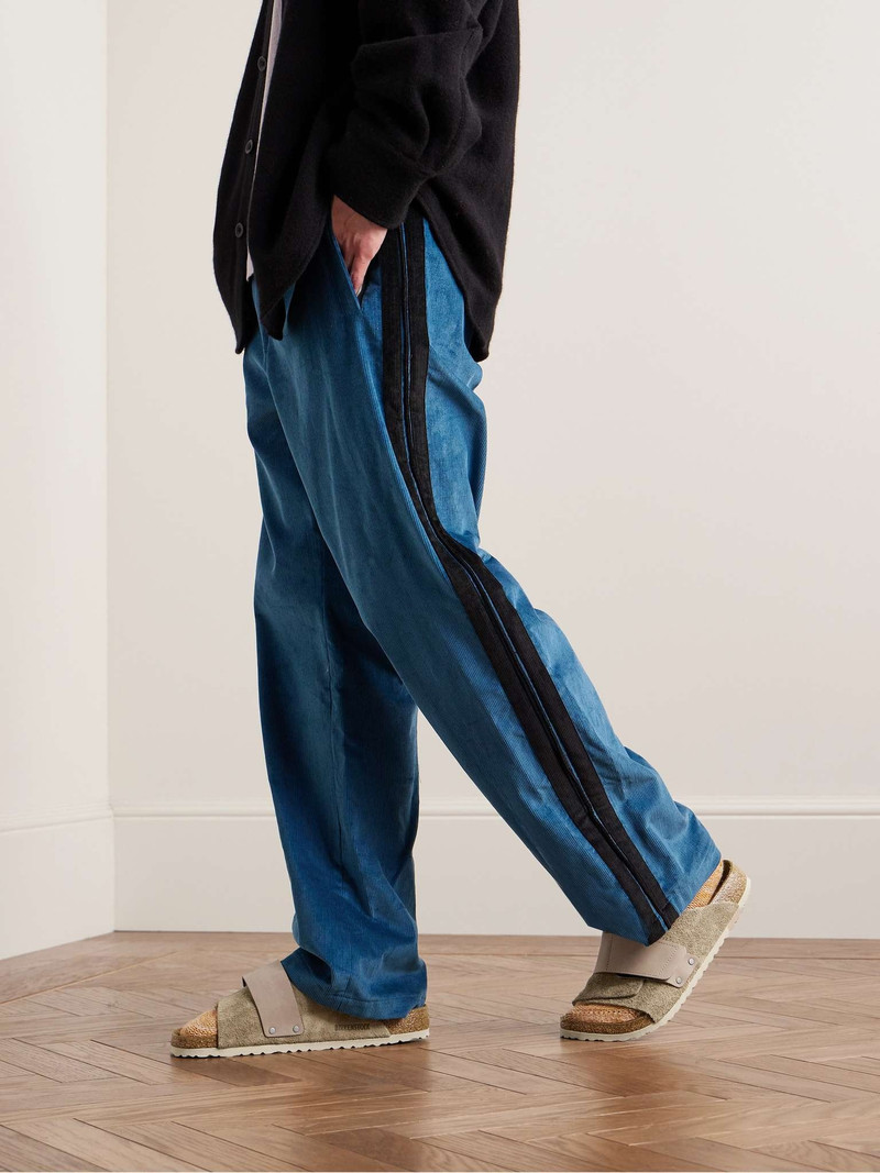 BIRKENSTOCK Kyoto Nubuck-Trimmed Suede Sandals outlook