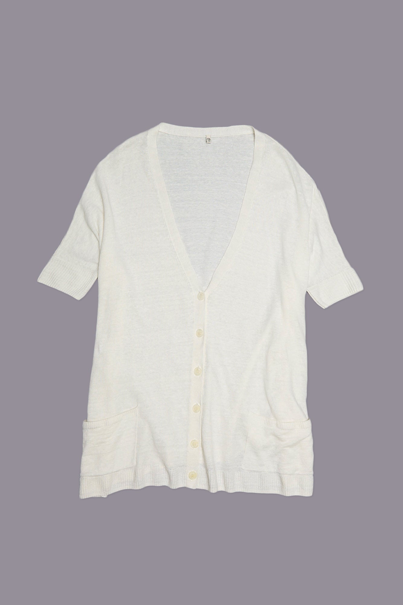 BOXY CARDIGAN DRESS - ECRU - R13 - 4