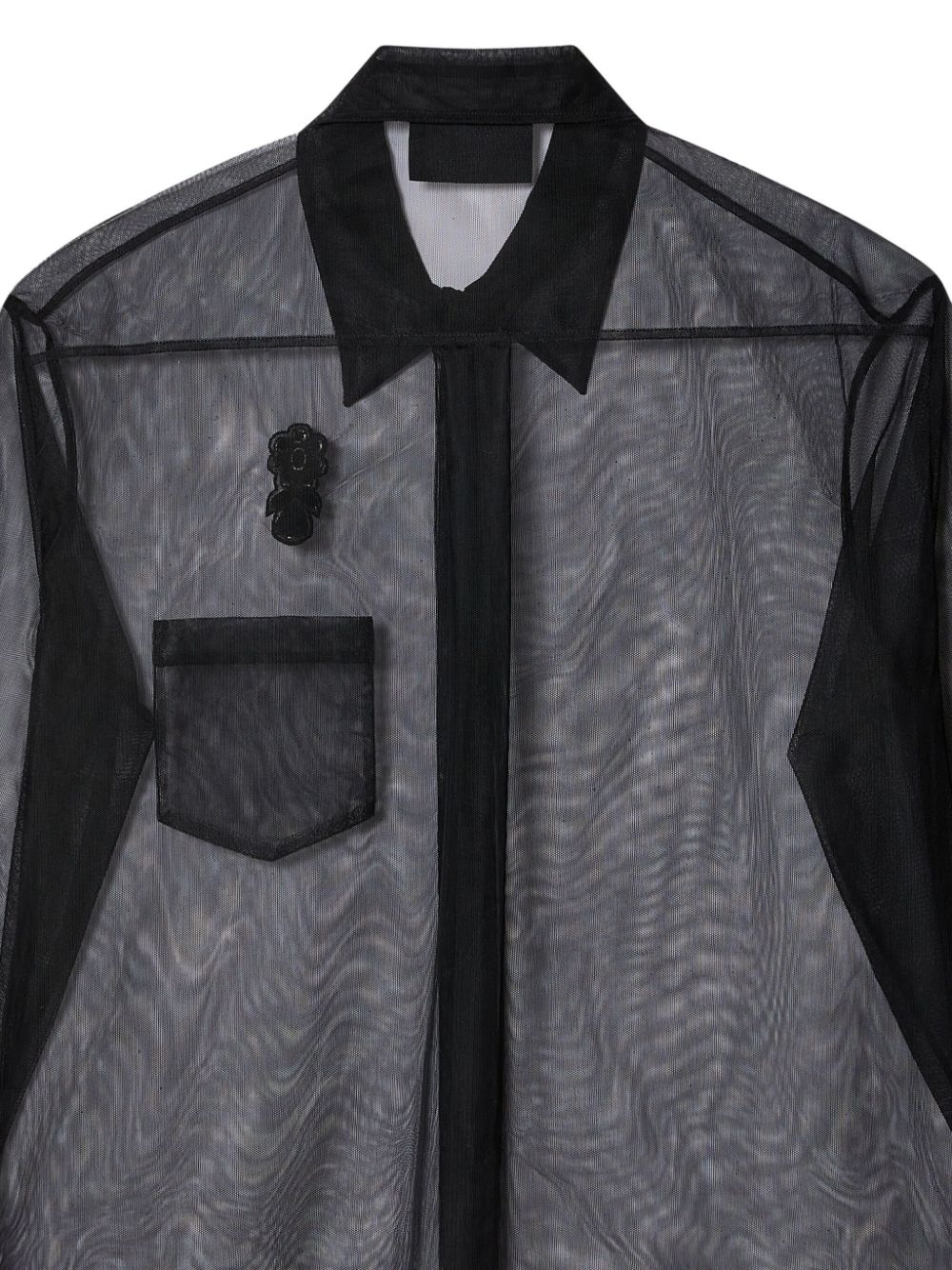 embellished sheer shirt - 2