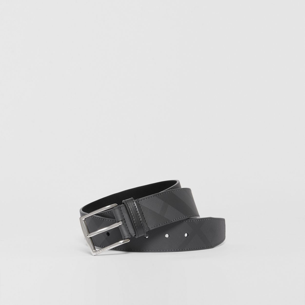 London Check and Leather Belt - 1