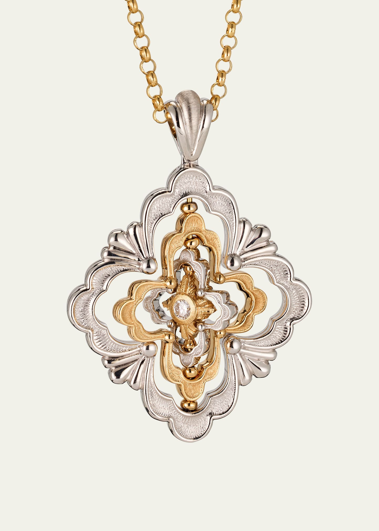 Opera Galileo 18K Gold Diamond Pendant Necklace - 3