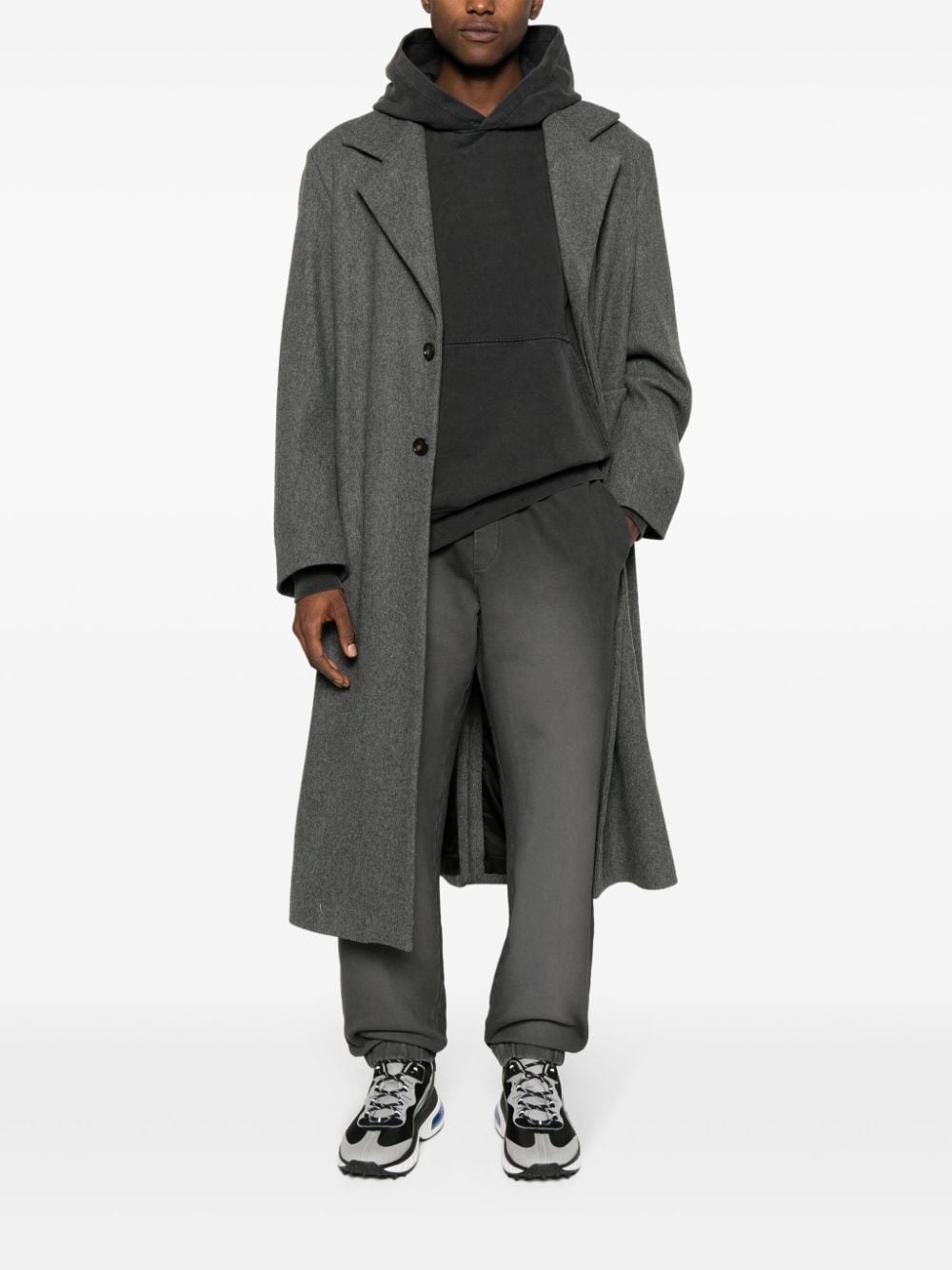 faded-effect cotton track pants - 2