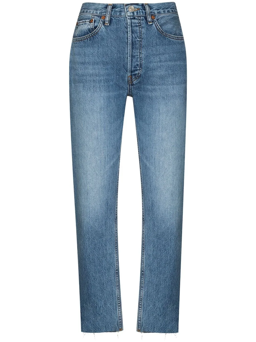 Stove Pipe cropped jeans - 1