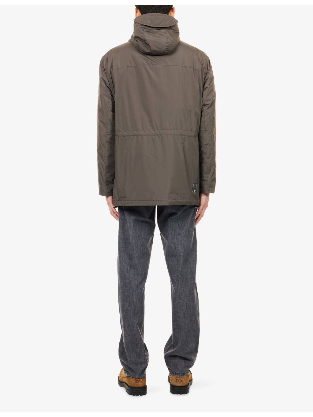 Logo-Patch Flap-Pocket Shell Jacket - 4