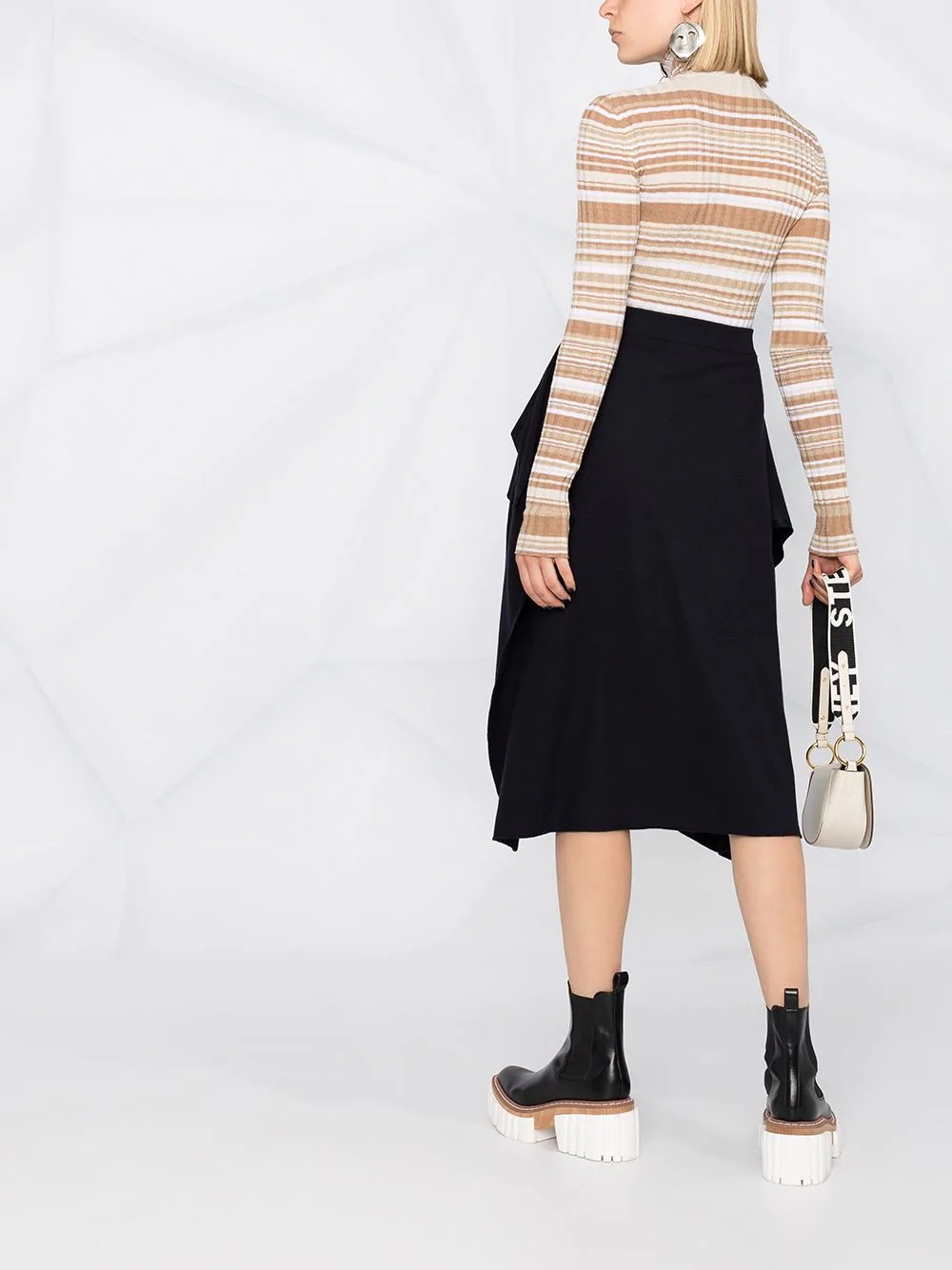 side slits asymmetric skirt - 4