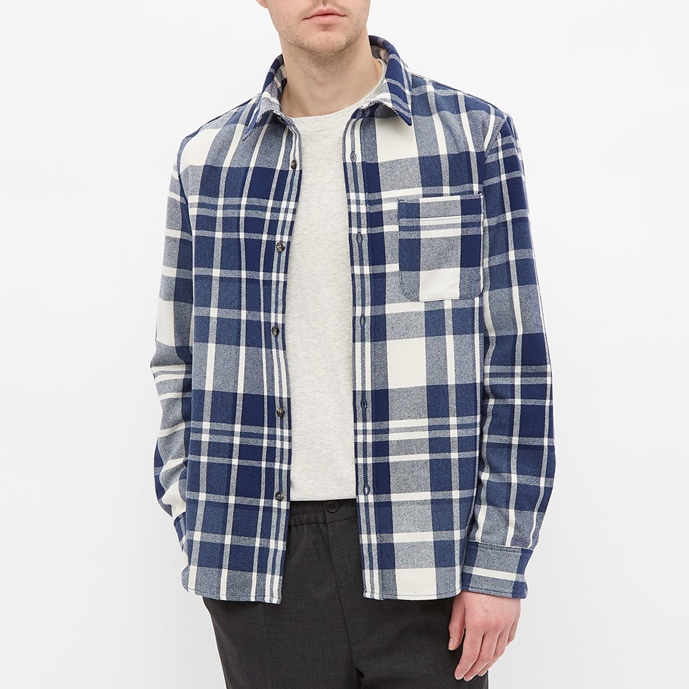 A.P.C. Trek Wool Flannel Overshirt - 4