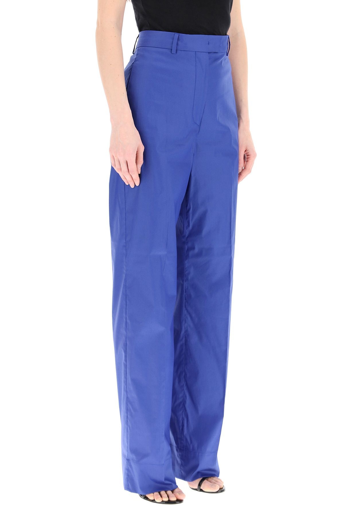 LOOSE TROUSERS IN COTTON BLEND - 3