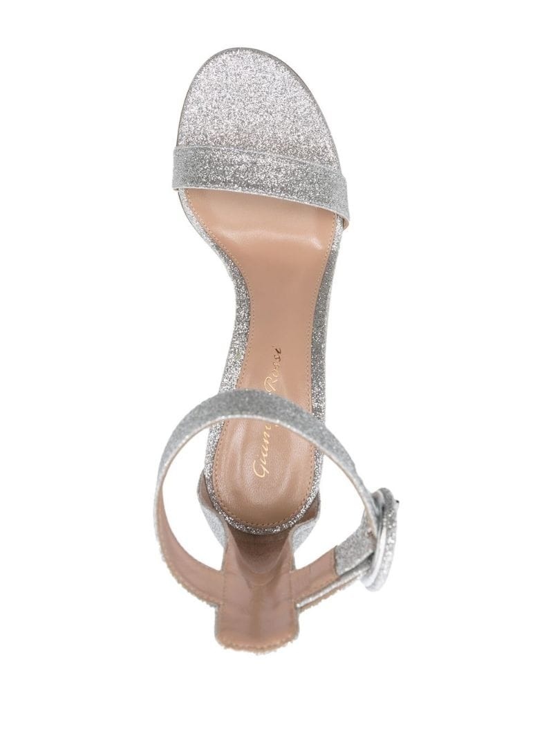 glitter-detail 90mm sandals - 4