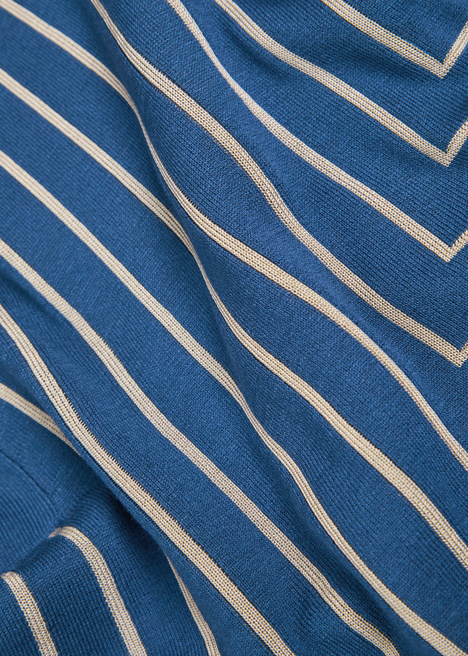 Joseph Striped-jacquard Stretch-knit top - 5