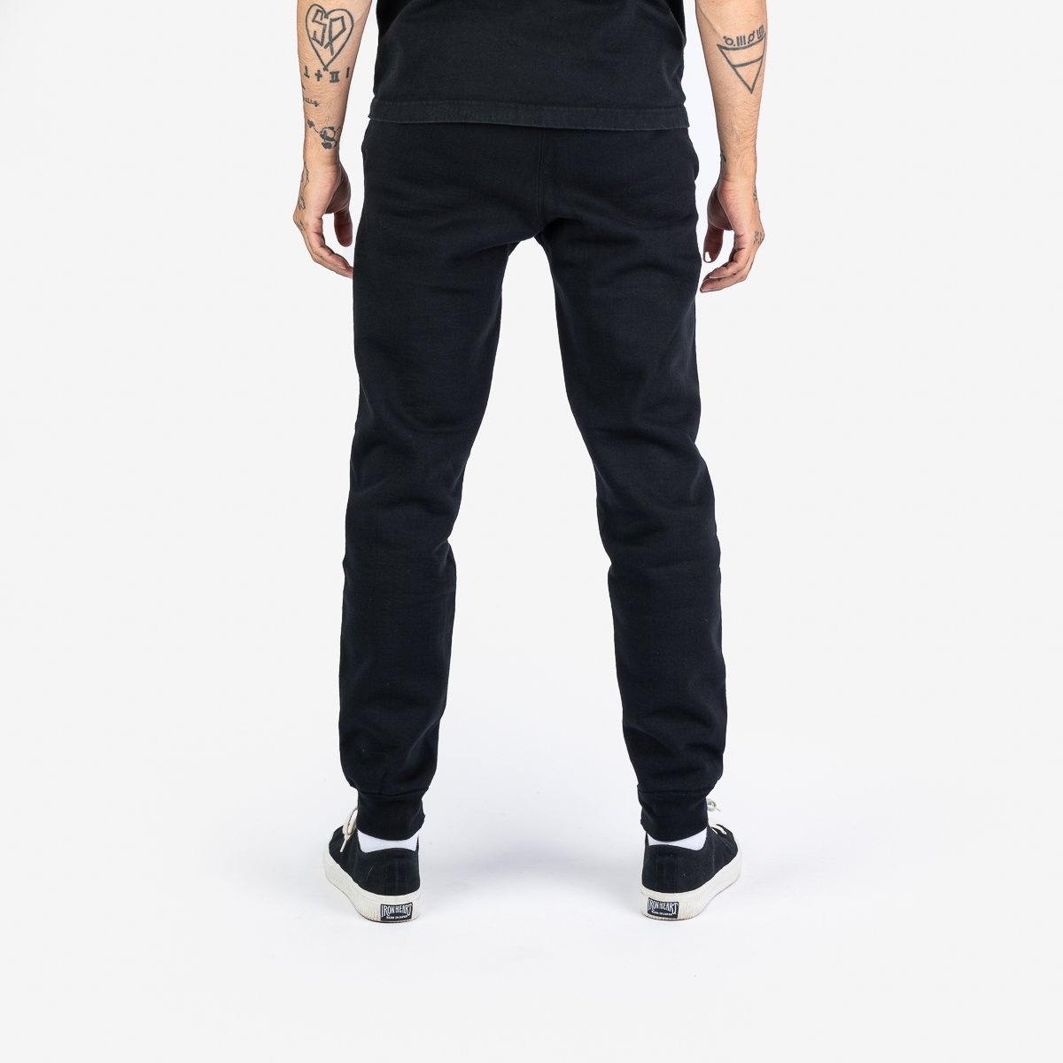 IHSW-70-BLK 14oz Ultra Heavyweight Loopwheel Cotton Sweat Pants - Black - 3