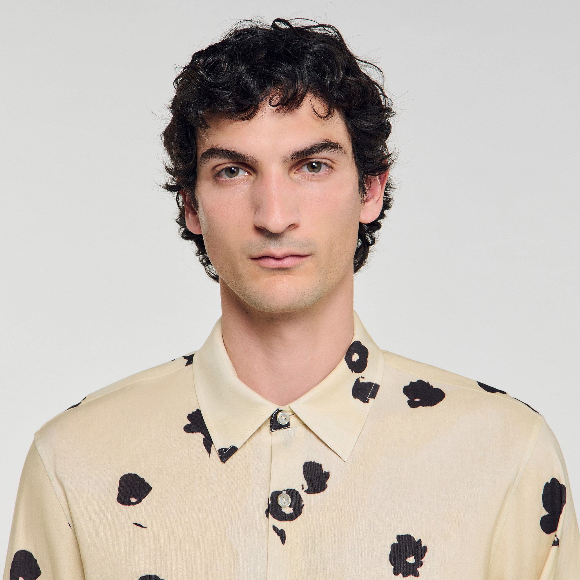 FLORAL PRINT LINEN SHIRT - 3