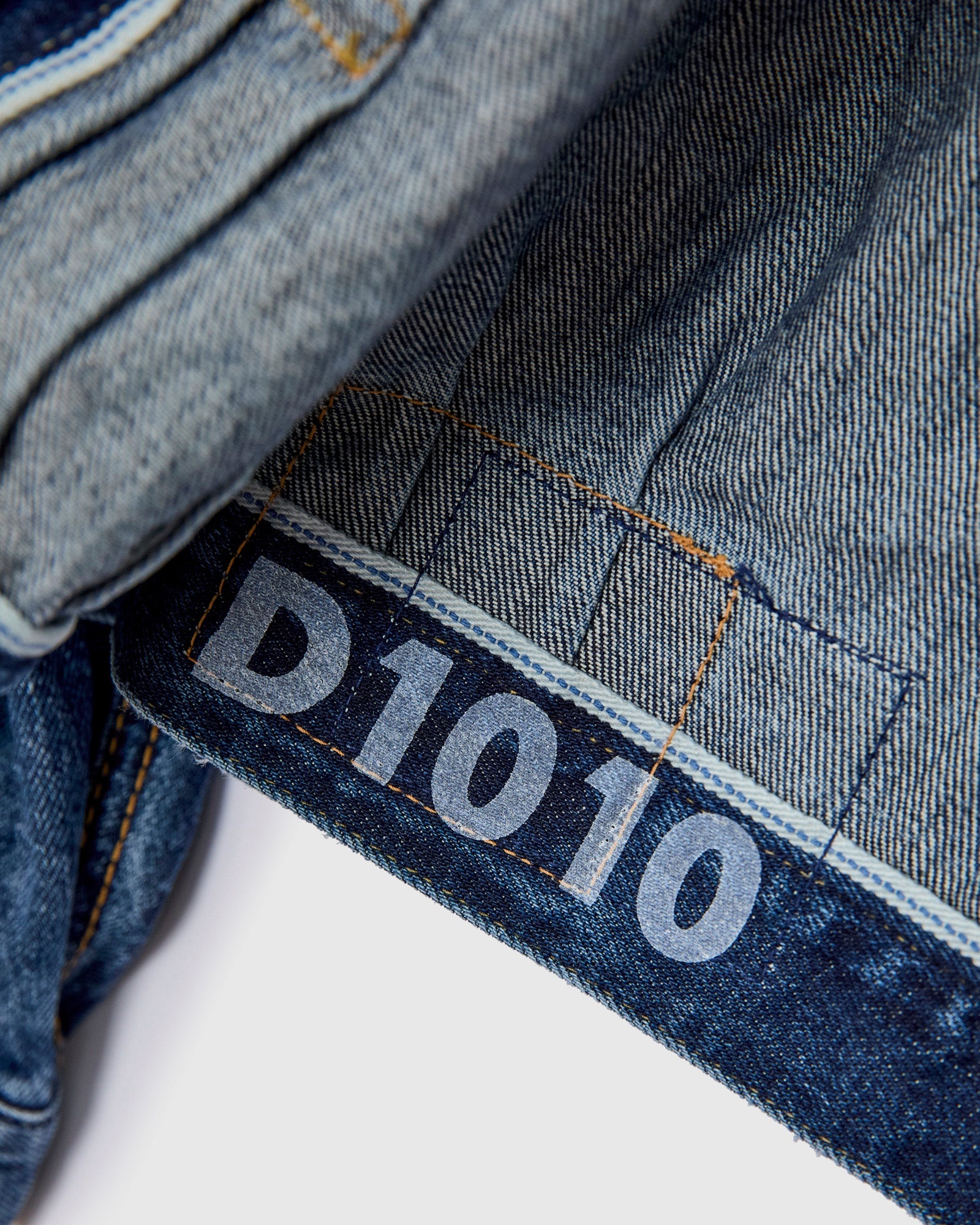 Social Sculpture 101X Damaged Denim JKT in 1010 Washed Indigo - 8