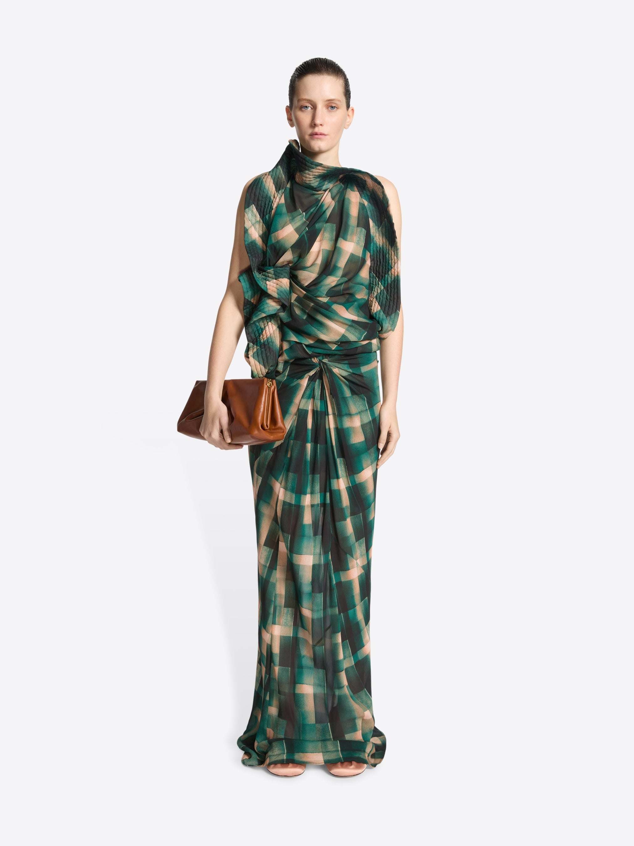 LONG DRAPED SKIRT - 2