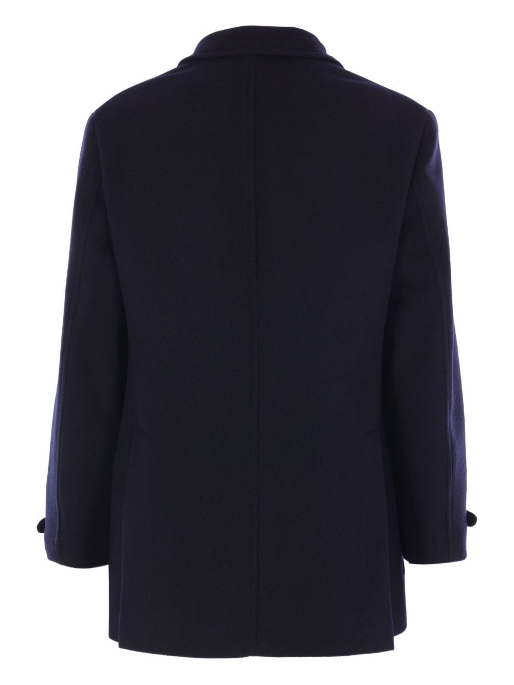 double-breasted wool coat - 2