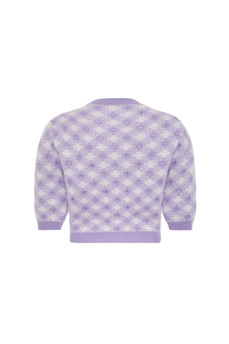 VICHY KNITTED JUMPER WITH HOTFIX - 2
