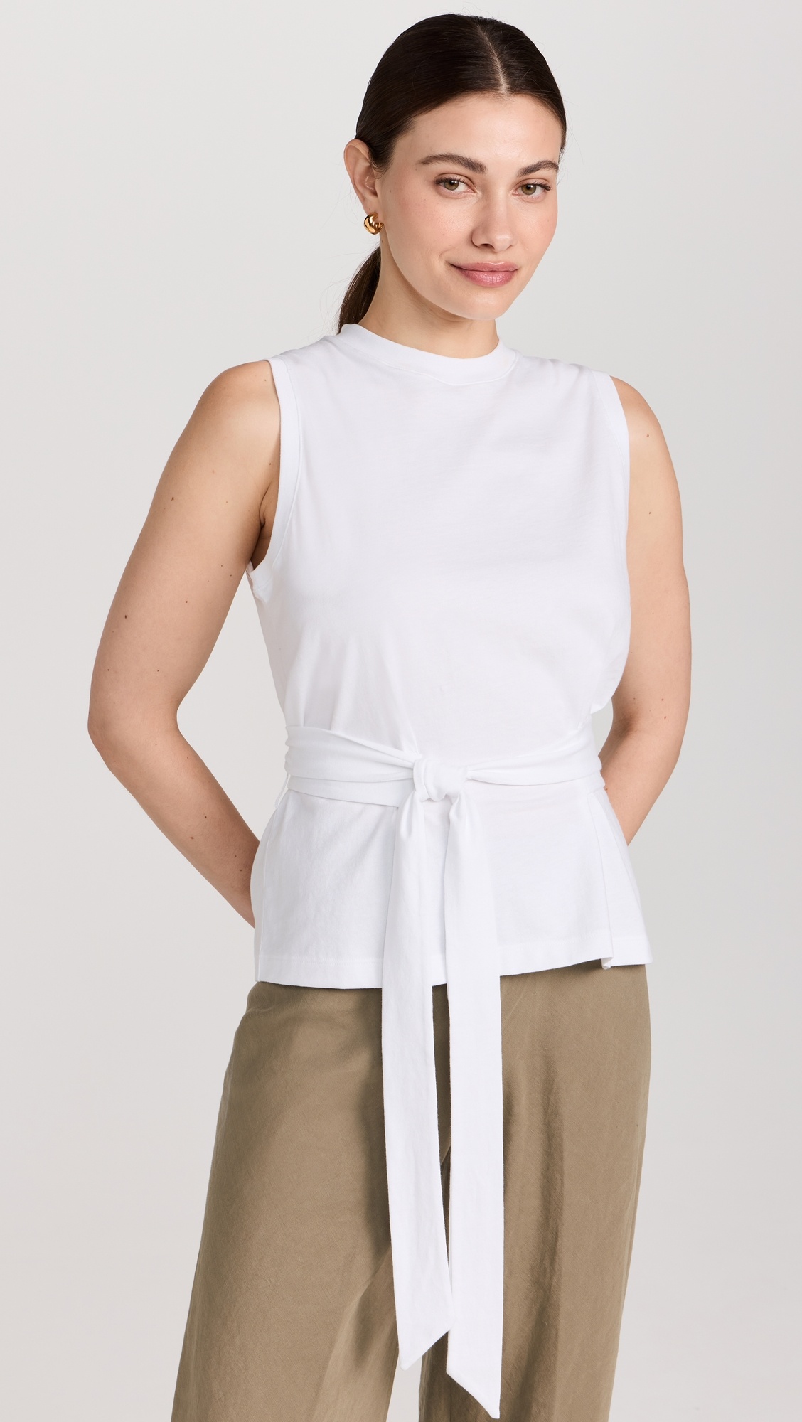 Sleeveless Wrap Top - 6