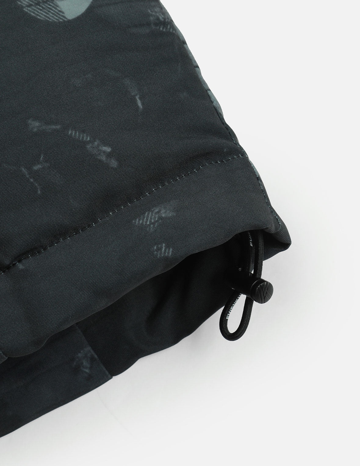 Deconstructed Print and Logo Embroidery Relax Fit Down Jacket - 7