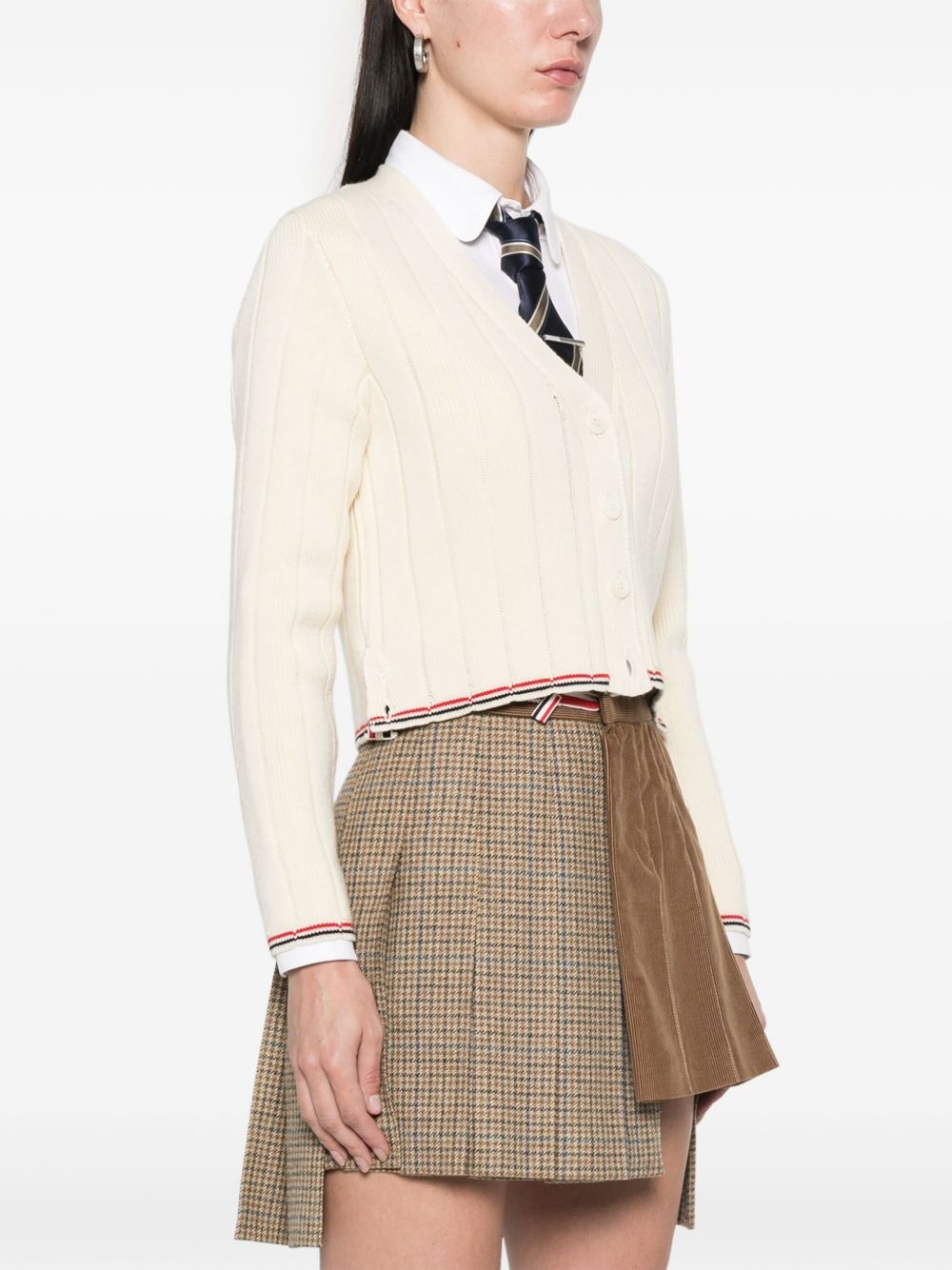 ribbed wool cardigan - 3